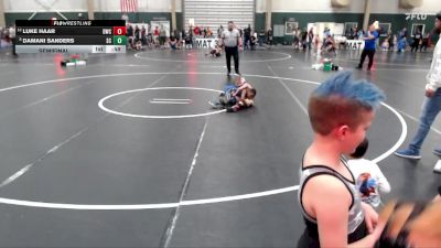 61 lbs Semifinal - Damani Sanders, Sherman Challengers vs Luke Haar, Douglas Wrestling Club
