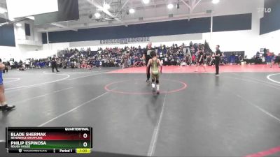 56 lbs Quarterfinal - Blade Shermak, Reverence Grappling vs Philip Espinosa, Rough House