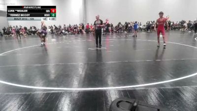 129 lbs Champ. Round 2 - Ternez McCoy, Macon Bibb Wrestling Club vs Luke **Mealer, Guerilla Wrestling Academy