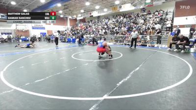 132 lbs Champ. Round 1 - Damian Sanchez, Woodlake Union vs Matthew Salas, Los Alamitos