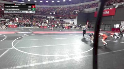 91 lbs Champ. Round 1 - Zander Martin, Kettle Moraine Wrestling Club vs Reid Spindler, Stratford