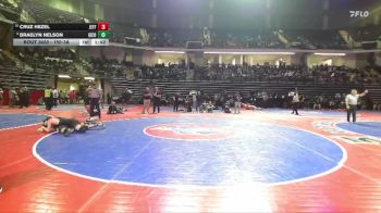 150-3A 1st Place Match - Braelyn Nelson, Gilmer County vs Cruz Hezel, Jefferson