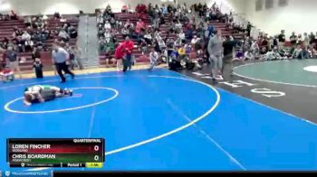 145 lbs Quarterfinal - Chris Boardman, Moorcroft vs Loren Fincher, Worland