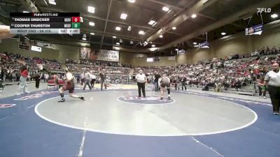 2A 215 lbs Cons. Semi - Cooper Thurston, North Sevier vs Thomas Unsicker, South Sevier