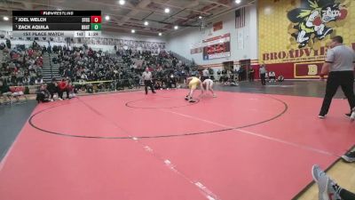 165 lbs 1st Place Match - Zack Aquila, Brecksville-Broadview Hts. vs Joel Welch, Columbus St. Francis DeSales