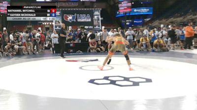 132 lbs Champ. Rd Of 128 - Nathaniel Mitchell, California vs Kayden McDonald, West Virginia