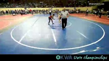 110 lbs Consi Of 8 #1 - Kolton Hamilton, Tulsa Blue T Panthers vs James Brannon, Tulsa North Mabee Stampede