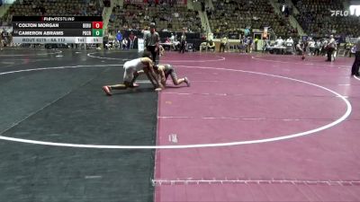 6A 113 lbs Cons. Round 4 - Cameron Abrams, Park Crossing High School vs Colton Morgan, Benjamin Russell