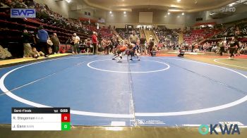 64 lbs Semifinal - Ross Stegeman, R.A.W. vs Judson Gann, Barnsdall Youth Wrestling