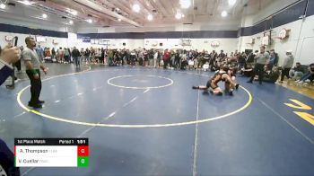 190 lbs 1st Place Match - Anders Thompson, Flathead (Kalispell) vs Victor Cuellar, Pasco