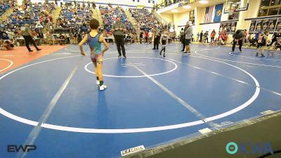 49 lbs Rr Rnd 3 - Stetson Manuel, Blackwell Wrestling Club vs Heston Hayes, Vinita Kids Wrestling