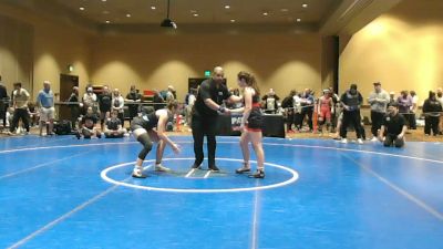 155 lbs Cons. Quarters - Eden Dean, Michigan Wrestling Academy vs Gabriella Kiely, Southside Wrestling Club