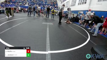 61 lbs Round Of 16 - Jaysten Wolfe, Division Bell Wrestling vs Levi Jackson, Cushing