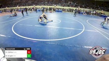 98 lbs Consi Of 8 #2 - Ayden Collins, R.A.W. vs Noah Knight, Chickasha Youth Wrestling
