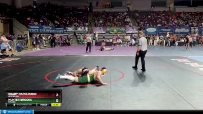 D 1 175 lbs Cons. Round 3 - Brady Napolitano, Destrehan vs Hunter Brooks, Walker