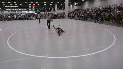 63 lbs Cons. Rd Of 16 - Sawyer Comer, Sebolt Wrestling Academy vs Cohen Groh-Schroeder, Askren Wrestling Academy