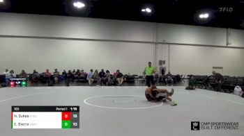 120 lbs Round 3 (4 Team) - Nick Sykes, Stronghold vs Edwin Sierra, Poway