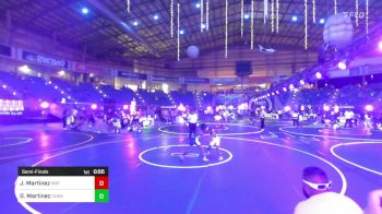54 lbs Semifinal - Jaxon Martinez, Mat Rats Rebooted vs Gage Martinez, Duran Elite