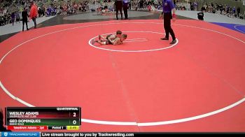 43 lbs Quarterfinal - Geo Dominques, Idaho Gold vs Wesley Adams, Salem Elite Mat Club