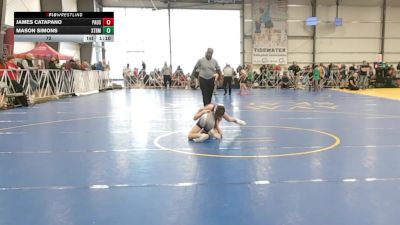 72 lbs Round 2 - 10:30am Friday - James Catapano, PA USA vs Mason Simons, Terps Xtreme