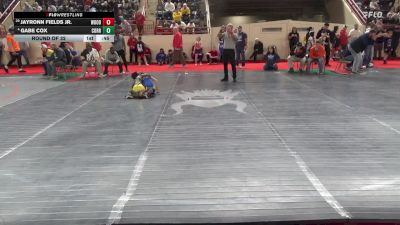 60_B lbs Round Of 32 - Jayronn Fields Jr., Woodland Hills vs Gabe Cox, Corry