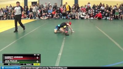 50 lbs Champ. Round 1 - Jack Paulus, Immortal Athletics WC vs Garrett Johnson, Dakota Boyz