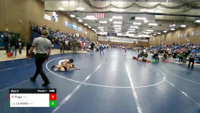 100 lbs Champ. Round 1 - Jacob La Notte, Wasatch vs Pedro Puga, Top Of Utah