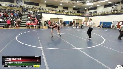 120 lbs Champ. Round 1 - Nate Bodlovick, Somerset vs Jaimeson Schuur, Unity