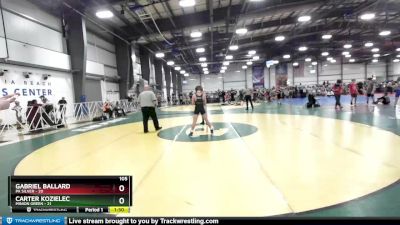 105 lbs Rd# 9- 2:15pm Saturday Final Pool - Carter Kozielec, Minion Green vs Gabriel Ballard, PA Silver