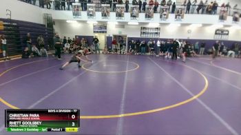 77 lbs Quarterfinal - Christian Para, Worland Middle School vs Rhett Goolsbey, Powell Middle School