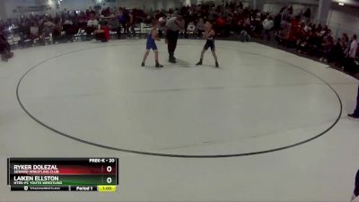 20 lbs Cons. Semi - Laiken Ellston, HTRS-PC YOUTH WRESTLING vs Ryker Dolezal, Seward Wrestling Club