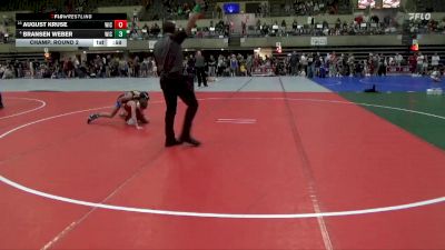 85 lbs Champ. Round 2 - Bransen Weber, LAW vs August Kruse, Centennial Youth Wrestling