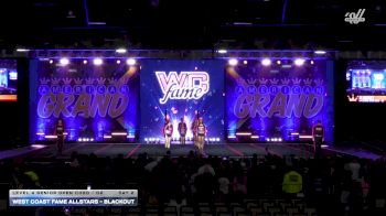 West Coast Fame Allstars - BLACKOUT [2025 L4 Senior Open Coed - D2 Day 2] 2025 The American Grand Grand Nationals