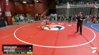 144 lbs Quarterfinal - Kristian Martin, Windy City Wrestlers vs Kaden Kimzey, Wyoming Unattached