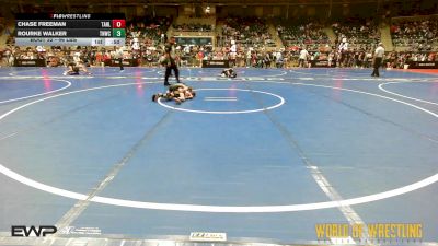 46 lbs Round Of 16 - Chase Freeman, Tahlequah Wrestling Club vs Rourke Walker, Top Notch Wrestling Club