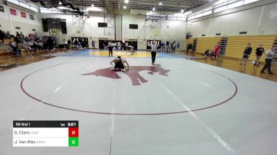 197F lbs Rr Rnd 1 - Gavin Claro, Long Island vs Jackson Van Kley, Army West Point