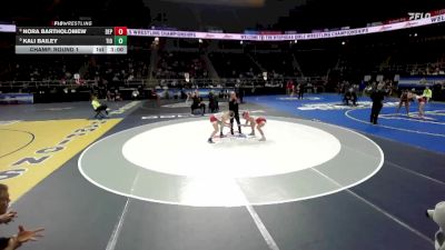 132 lbs Champ. Round 1 - Kali Bailey, Tioga-4 vs Nora Bartholomew, Deposit-Hancock-4