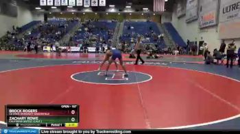157 lbs Cons. Semi - Brock Rogers, CA State University Bakersfield vs Zachary Rowe, California Baptist (Calif.)