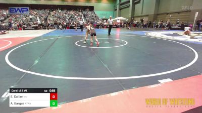 68 lbs Consi Of 8 #1 - Elle Collier, Mad Dawg Wrestling Club vs Aria Bargas, Atwater Wrestling