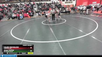 165 lbs Champ. Round 1 - Caleb Viscogliosi, YORKVILLE (HS) vs Ryan Zupon, BELVIDERE (COOP)