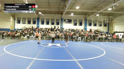 120 lbs Quarterfinal - Steven Maitre, Woburn vs Cale Wood, Haverhill