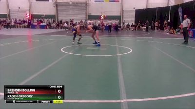 132 lbs Semis & 1st Wrestleback (8 Team) - Brenden Bolling, Pierce vs Kaden Gregory, Logan View