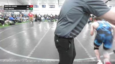 132 lbs Quarterfinal - Madynn Adams, TB Legacy - HS vs Cael Bruce, Freakztyle Fire N Ice - HS