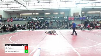 132 lbs Consolation - Elijah Fagin, Avon vs Kevin Kasperowski, Xavier