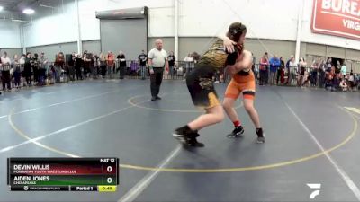 165 lbs Cons. Round 3 - Aiden Jones, Chesapeake vs Devin Willis, Powhatan Youth Wrestling Club