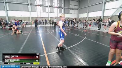 89-92 lbs Round 1 - Ruby Erickson, Moses Lake WC vs Kenzi Carter, Tri Cities WC