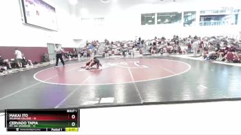 133 lbs Finals (2 Team) - Makai Ito, Palomar College vs Cervado Tapia, Mt. SAC (Maroon)