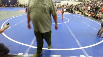 70 lbs Round Of 16 - Eleora Robertson, Beebe Youth Wrestling vs Jasper Yeager, Berryville Youth Wrestling Club