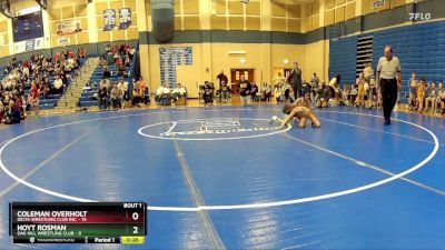 59 lbs Round 1 (8 Team) - Coleman Overholt, Delta Wrestling Club Inc. vs Hoyt Rosman, Oak Hill Wrestling Club