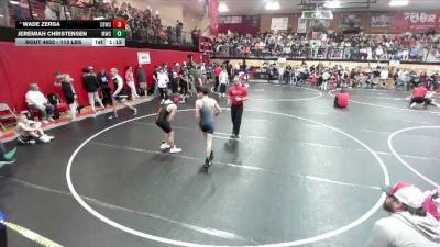 113 lbs Champ. Round 1 - Wade Zerga, Challis Blackheart Wrestling Club vs Jeremiah Christensen, Middleton Wrestling Club